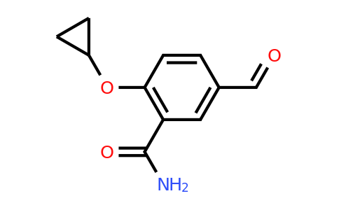 CAS 1243441-15-7 | 2-Cyclopropoxy-5-formylbenzamide