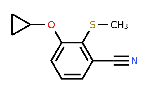 CAS 1243441-58-8 | 3-Cyclopropoxy-2-(methylsulfanyl)benzonitrile