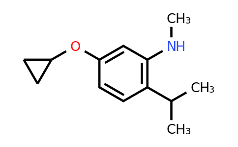 CAS 1243442-27-4 | 5-Cyclopropoxy-2-isopropyl-N-methylaniline