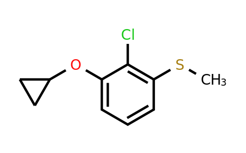 CAS 1243443-46-0 | (2-Chloro-3-cyclopropoxyphenyl)(methyl)sulfane