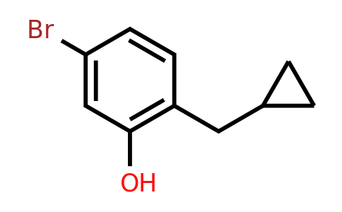CAS 1243444-07-6 | 5-Bromo-2-(cyclopropylmethyl)phenol