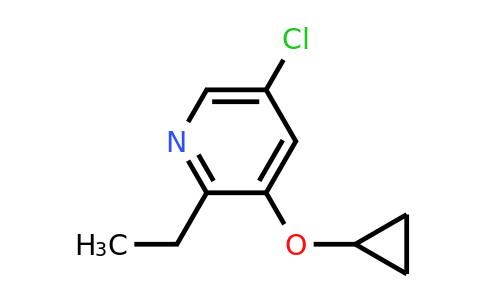 CAS 1243445-52-4 | 5-Chloro-3-cyclopropoxy-2-ethylpyridine