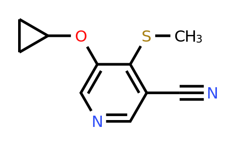 CAS 1243452-33-6 | 5-Cyclopropoxy-4-(methylsulfanyl)pyridine-3-carbonitrile