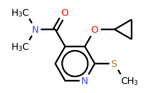 CAS 1243452-37-0 | 3-Cyclopropoxy-N,n-dimethyl-2-(methylthio)isonicotinamide