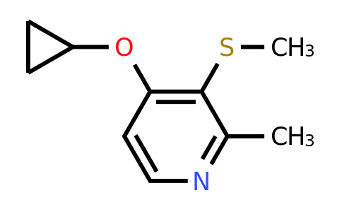 CAS 1243452-56-3 | 4-Cyclopropoxy-2-methyl-3-(methylsulfanyl)pyridine