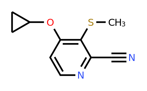 CAS 1243453-31-7 | 4-Cyclopropoxy-3-(methylsulfanyl)pyridine-2-carbonitrile