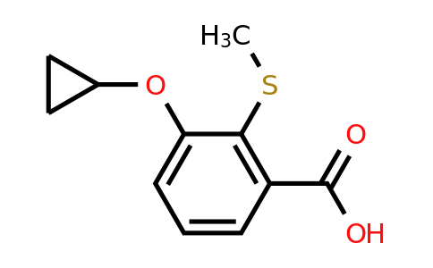 CAS 1243453-40-8 | 3-Cyclopropoxy-2-(methylthio)benzoic acid