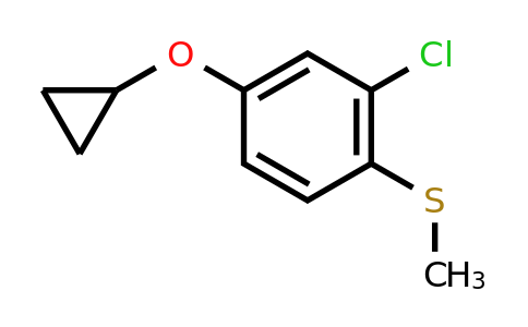 CAS 1243455-08-4 | (2-Chloro-4-cyclopropoxyphenyl)(methyl)sulfane