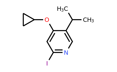 CAS 1243456-76-9 | 4-Cyclopropoxy-2-iodo-5-(propan-2-YL)pyridine