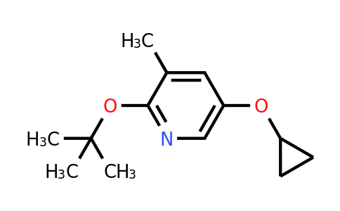 CAS 1243460-14-1 | 2-Tert-butoxy-5-cyclopropoxy-3-methylpyridine