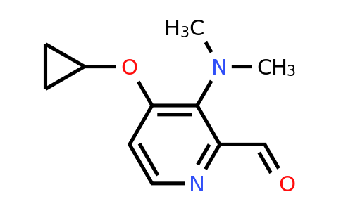CAS 1243460-94-7 | 4-Cyclopropoxy-3-(dimethylamino)picolinaldehyde