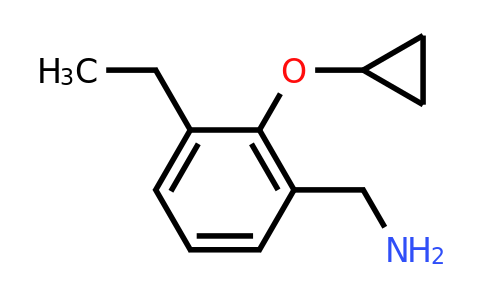 CAS 1243461-06-4 | (2-Cyclopropoxy-3-ethylphenyl)methanamine