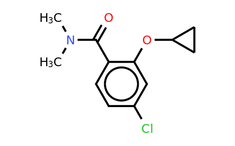 CAS 1243465-70-4 | 4-Chloro-2-cyclopropoxy-N,n-dimethylbenzamide