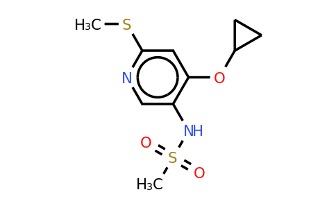 CAS 1243466-70-7 | N-(4-cyclopropoxy-6-(methylthio)pyridin-3-YL)methanesulfonamide