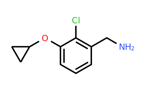 CAS 1243468-77-0 | (2-Chloro-3-cyclopropoxyphenyl)methanamine