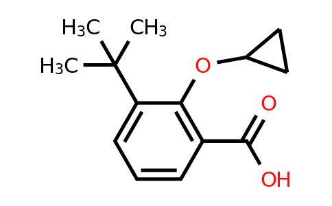 CAS 1243471-40-0 | 3-Tert-butyl-2-cyclopropoxybenzoic acid