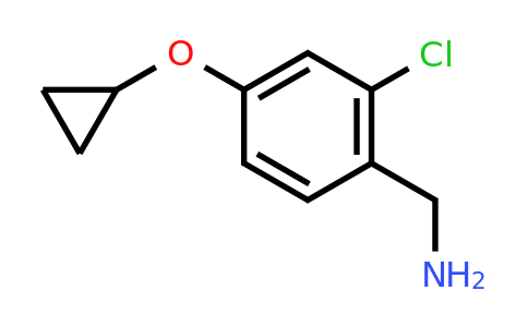 CAS 1243473-42-8 | (2-Chloro-4-cyclopropoxyphenyl)methanamine