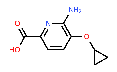 CAS 1243475-58-2 | 6-Amino-5-cyclopropoxypicolinic acid