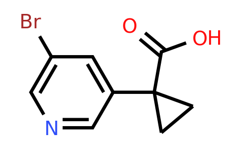 CAS 1256038-40-0 | 1-(5-bromopyridin-3-yl)cyclopropane-1-carboxylic acid