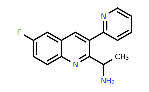 CAS 1259520-80-3 | 1-[6-fluoro-3-(pyridin-2-yl)quinolin-2-yl]ethan-1-amine
