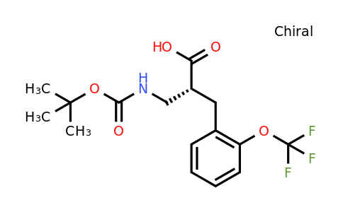 CAS 1260606-63-0 | (R)-2-(Tert-butoxycarbonylamino-methyl)-3-(2-trifluoromethoxy-phenyl)-propionic acid