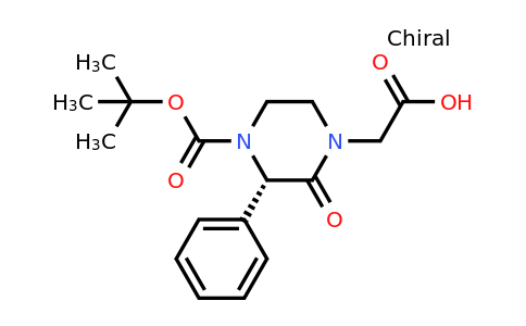 CAS 1260615-89-1 | (S)-4-Carboxymethyl-3-oxo-2-phenyl-piperazine-1-carboxylic acid tert-butyl ester