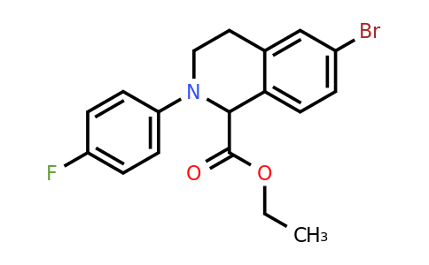 CAS 1260639-01-7 | Ethyl 2-(4-fluoro-phenyl)-6-bromo-1,2,3,4-tetrahydro-isoquinoline-1-carboxylate