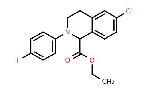 CAS 1260639-13-1 | Ethyl 2-(4-fluoro-phenyl)-6-chloro-1,2,3,4-tetrahydro-isoquinoline-1-carboxylate