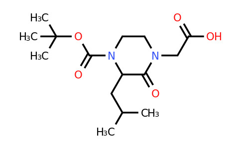CAS 1260639-53-9 | 4-Carboxymethyl-2-isobutyl-3-oxo-piperazine-1-carboxylic acid tert-butyl ester