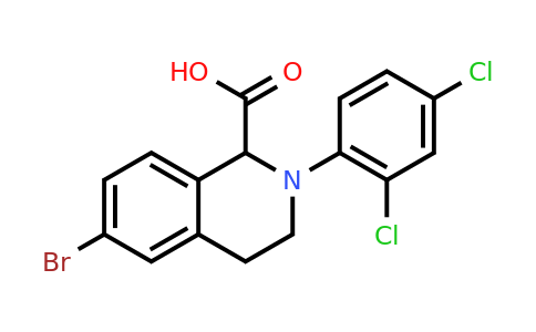 CAS 1260640-29-6 | 6-Bromo-2-(2,4-dichloro-phenyl)-1,2,3,4-tetrahydro-isoquinoline-1-carboxylic acid