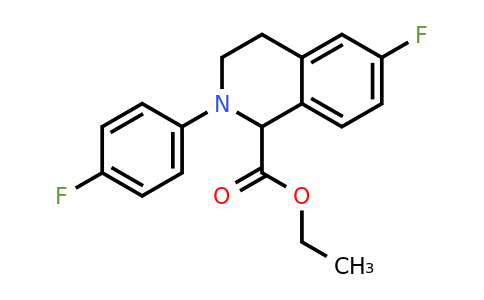 CAS 1260641-34-6 | Ethyl 2-(4-fluoro-phenyl)-6-fluoro-1,2,3,4-tetrahydro-isoquinoline-1-carboxylate