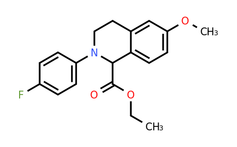 CAS 1260642-17-8 | Ethyl 2-(4-fluoro-phenyl)-6-methoxy-1,2,3,4-tetrahydro-isoquinoline-1-carboxylate