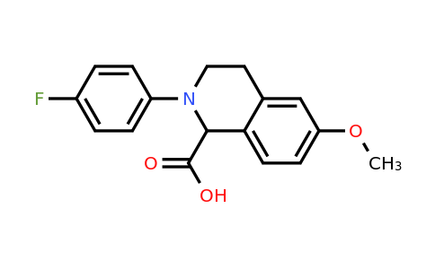 CAS 1260644-08-3 | 2-(4-Fluoro-phenyl)-6-methoxy-1,2,3,4-tetrahydro-isoquinoline-1-carboxylic acid