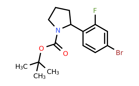 CAS 1260877-27-7 | 1-Boc-2-(4-bromo-2-fluoro-phenyl)-pyrrolidine