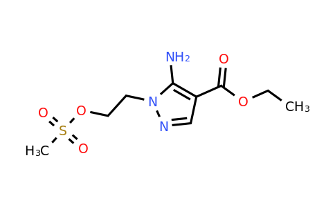 CAS 126352-83-8 | Ethyl 5-amino-1-[2-(methanesulfonyloxy)ethyl]-1H-pyrazole-4-carboxylate