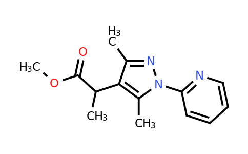 CAS 1280673-16-6 | methyl 2-[3,5-dimethyl-1-(pyridin-2-yl)-1H-pyrazol-4-yl]propanoate
