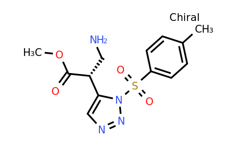 CAS 1289384-52-6 | (R)-Methyl 3-amino-2-(1-tosyl-1H-1,2,3-triazol-5-YL)propanoate