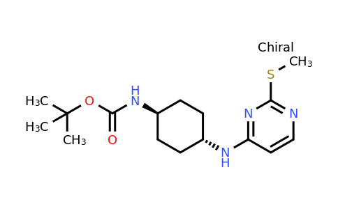 CAS 1289386-53-3 | tert-Butyl ((1r,4r)-4-((2-(methylthio)pyrimidin-4-yl)amino)cyclohexyl)carbamate