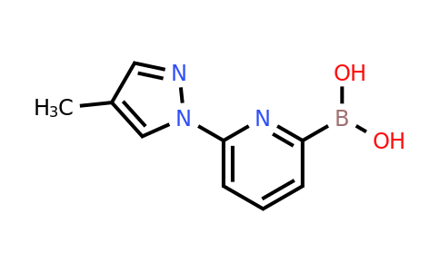 CAS 1310384-85-0 | 6-(4-Methyl-1H-pyrazol-1-YL)pyridine-2-boronic acid