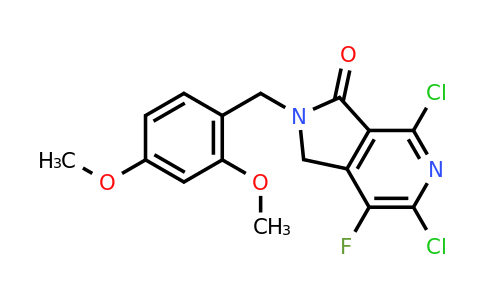 CAS 1312691-38-5 | 4,6-dichloro-2-[(2,4-dimethoxyphenyl)methyl]-7-fluoro-1H,2H,3H-pyrrolo[3,4-c]pyridin-3-one