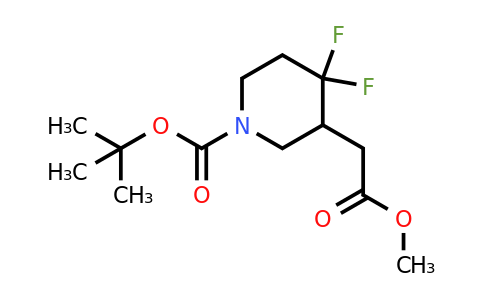 CAS 1334413-62-5 | tert-butyl 4,4-difluoro-3-(2-methoxy-2-oxoethyl)piperidine-1-carboxylate