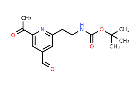 CAS 1393538-65-2 | Tert-butyl 2-(6-acetyl-4-formylpyridin-2-YL)ethylcarbamate