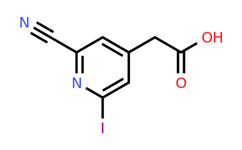 CAS 1393547-91-5 | (2-Cyano-6-iodopyridin-4-YL)acetic acid