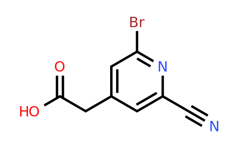 CAS 1393551-73-9 | (2-Bromo-6-cyanopyridin-4-YL)acetic acid