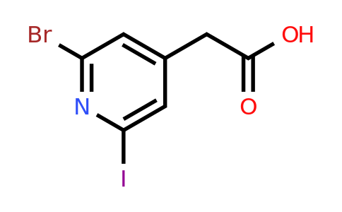 CAS 1393557-14-6 | (2-Bromo-6-iodopyridin-4-YL)acetic acid