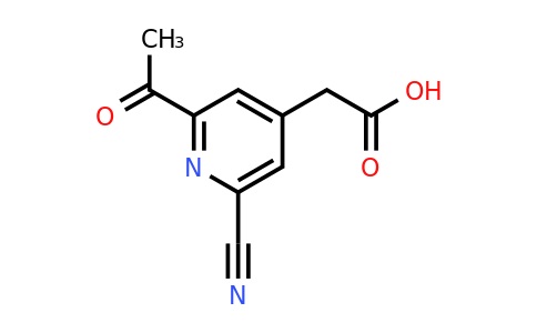 CAS 1393566-07-8 | (2-Acetyl-6-cyanopyridin-4-YL)acetic acid