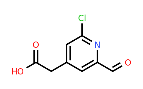 CAS 1393572-73-0 | (2-Chloro-6-formylpyridin-4-YL)acetic acid