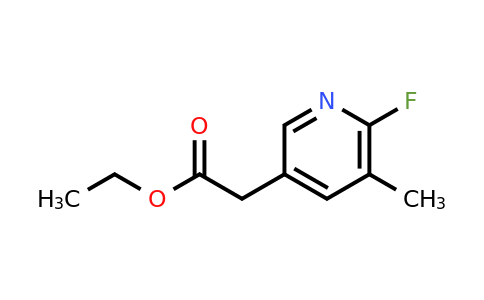 CAS 1393572-79-6 | Ethyl (6-fluoro-5-methylpyridin-3-YL)acetate
