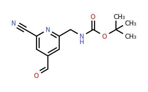 CAS 1393574-51-0 | Tert-butyl (6-cyano-4-formylpyridin-2-YL)methylcarbamate