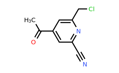CAS 1393582-77-8 | 4-Acetyl-6-(chloromethyl)pyridine-2-carbonitrile